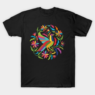 Mexican Otomí Bird by Akbaly T-Shirt